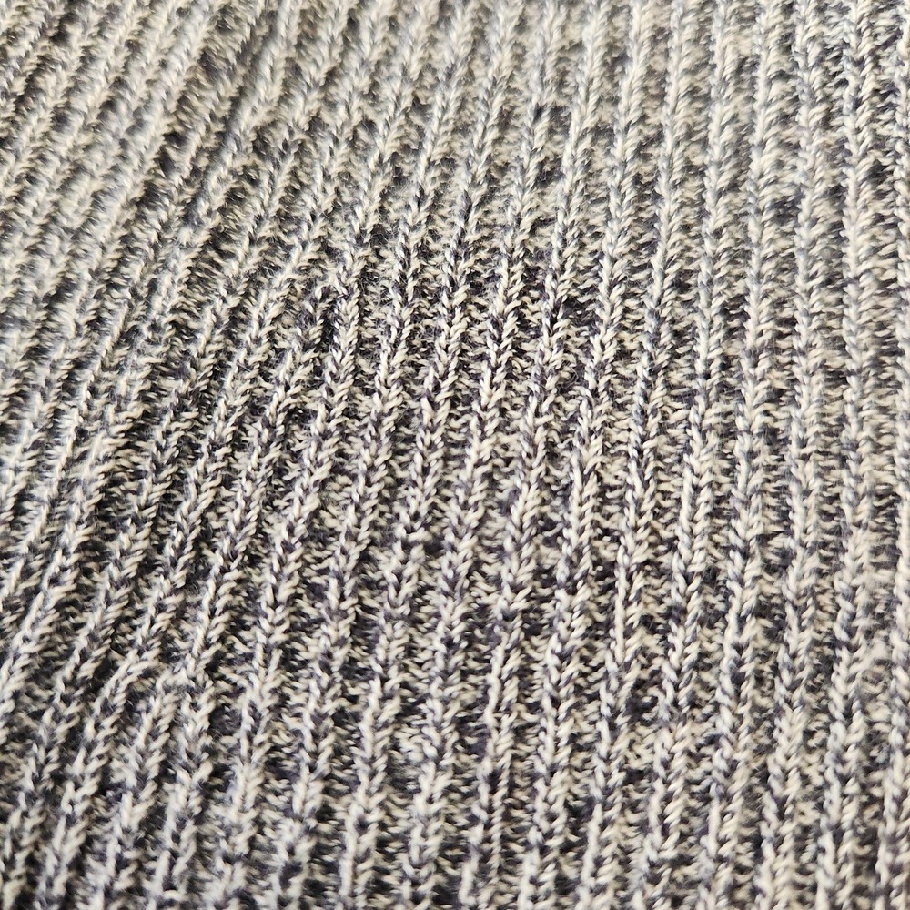 Donna Karan Vintage Gray Ribbed Knit Sweater 90s Minimalist Designer Small - Picture 3 of 10